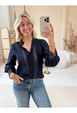 21Jewelz Blouse met opengewerkte details - navy