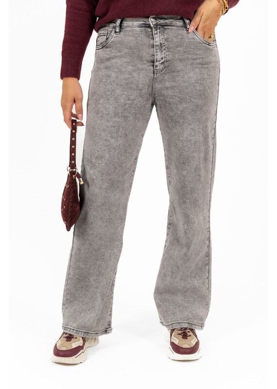 21Jewelz Wide leg jeans - washed grijs