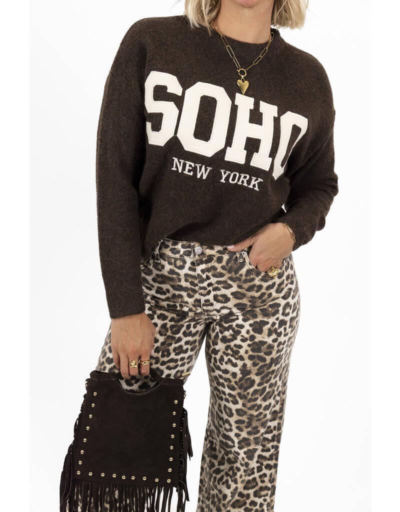 21Jewelz Wide leg jeans - lichte panterprint