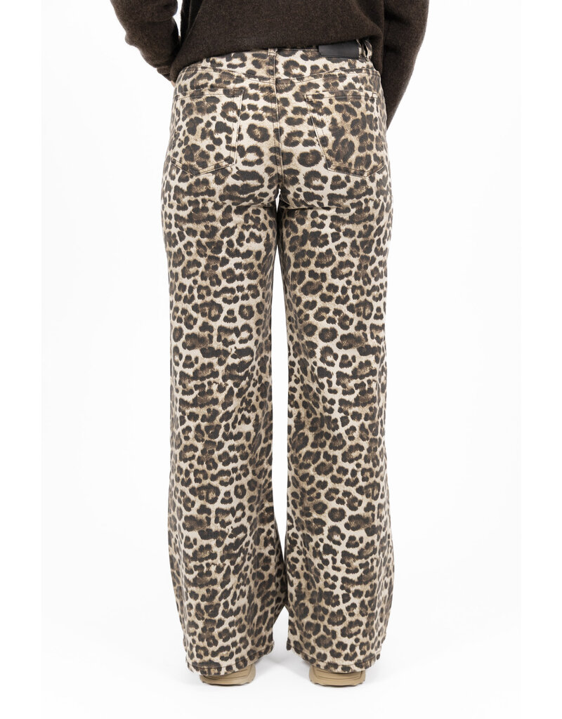 21Jewelz Wide leg jeans - lichte panterprint