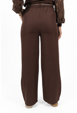21Jewelz Losvallende pantalon met ceintuur - choco bruin