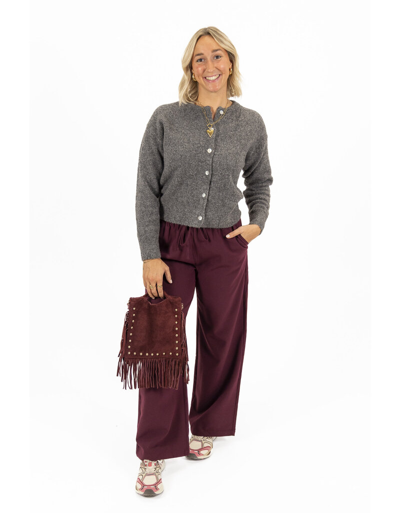 21Jewelz Effen casual jogger - bordeaux