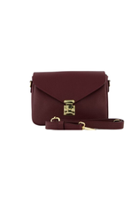 21Jewelz Effen handtas met gouden sluiting - Bordeaux