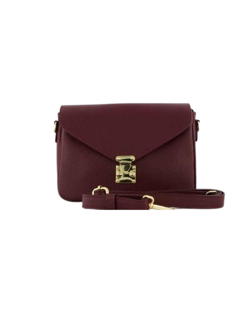 21Jewelz Effen handtas met gouden sluiting - Bordeaux