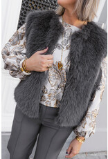 21Jewelz - The Label 21Jewelz | Fluffy Gilet - grijs
