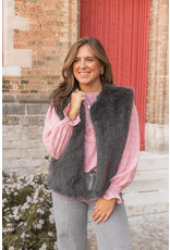 21Jewelz - The Label 21Jewelz | Fluffy Gilet - grijs