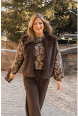 21Jewelz - The Label 21Jewelz | Fluffy Gilet - choco