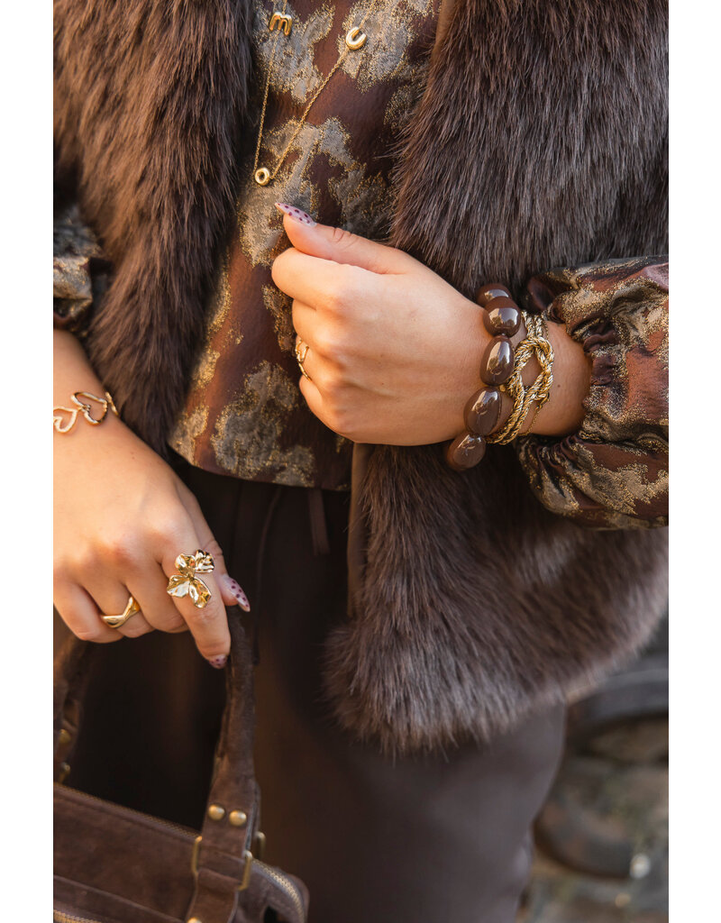 21Jewelz - The Label 21Jewelz | Fluffy Gilet - choco