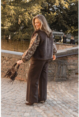 21Jewelz - The Label 21Jewelz | Fluffy Gilet - choco