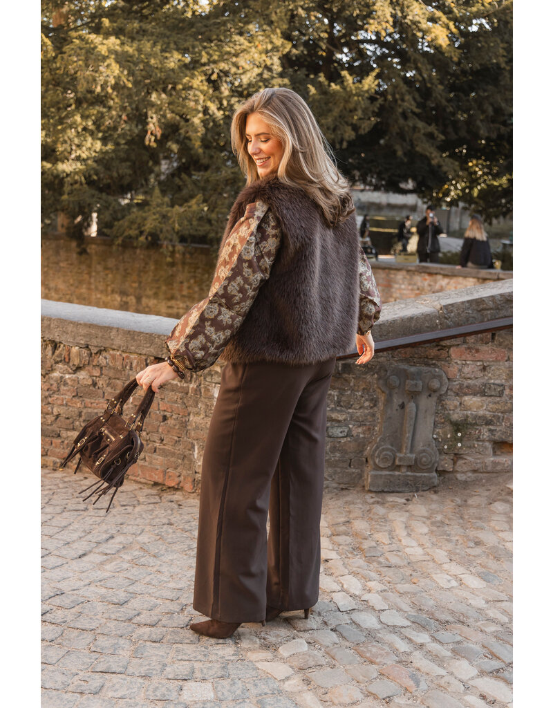 21Jewelz - The Label 21Jewelz | Fluffy Gilet - choco