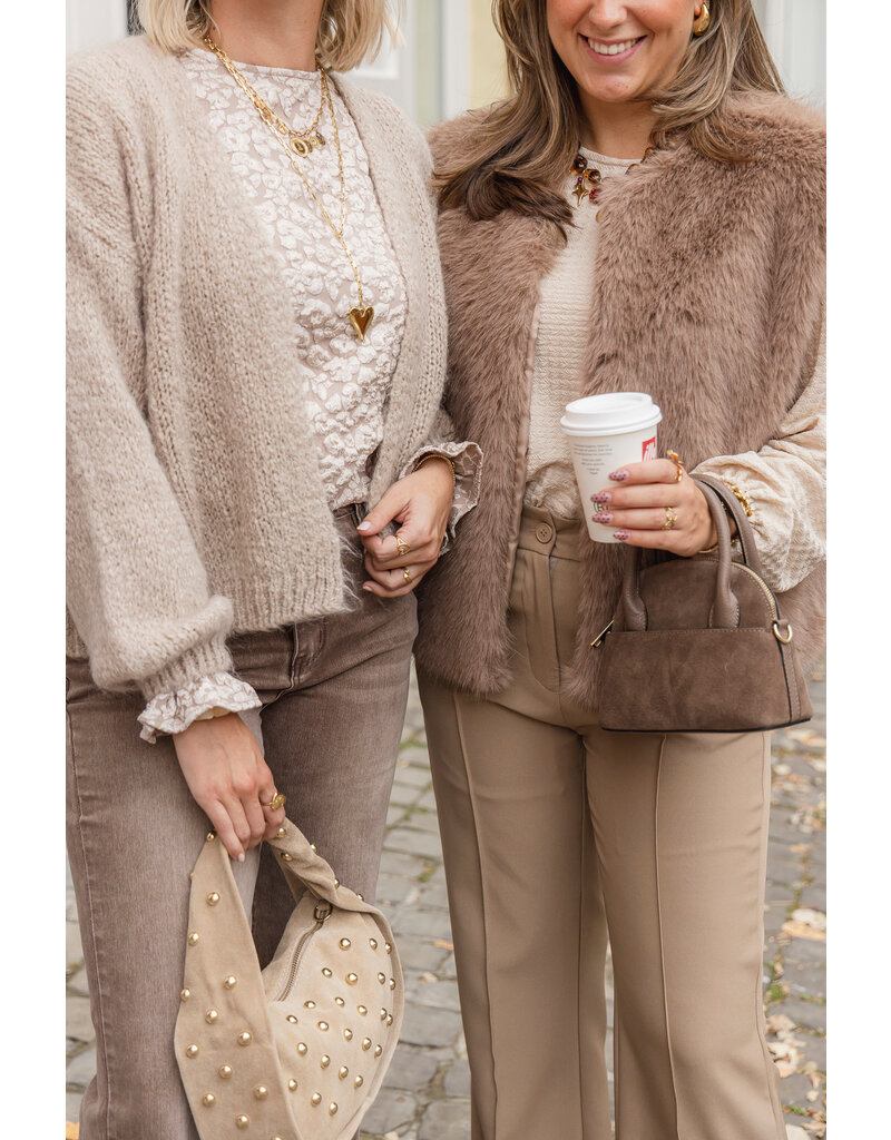 21Jewelz - The Label 21Jewelz | Fluffy Gilet - beige