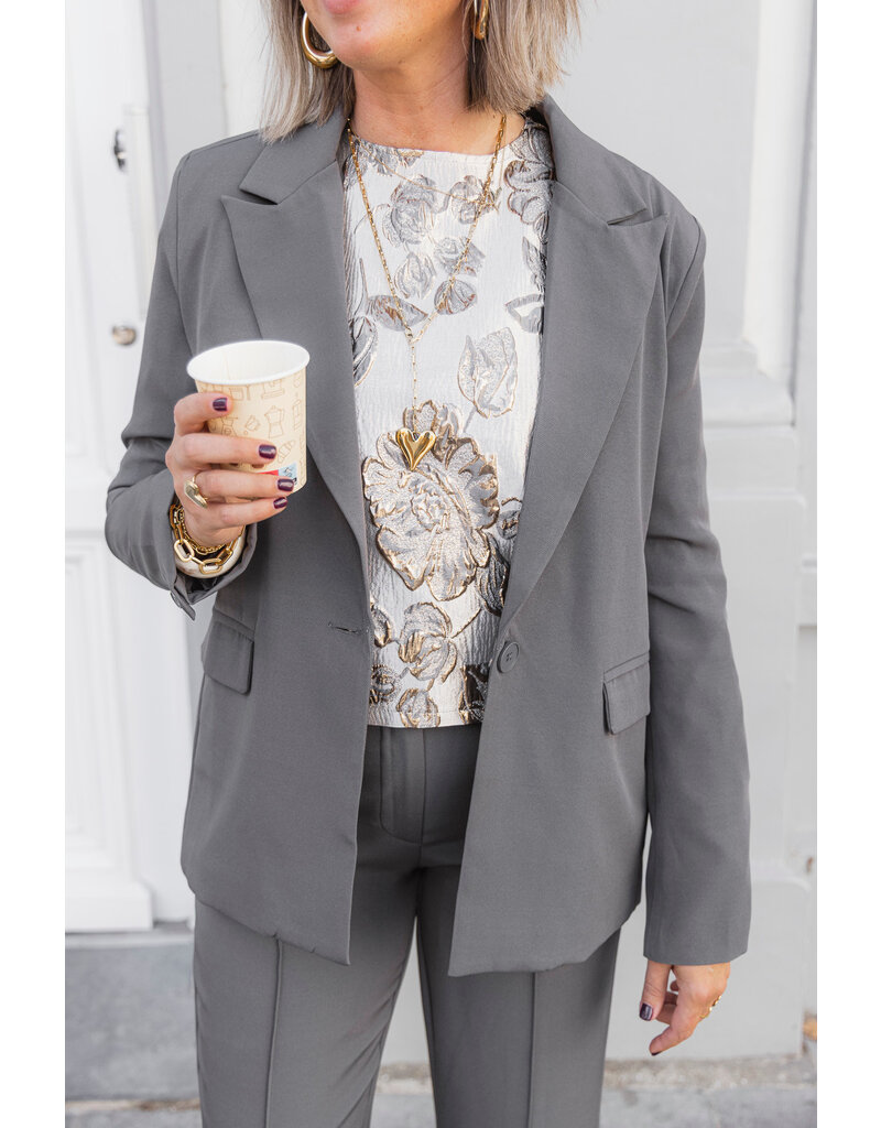 21Jewelz - The Label 21Jewelz | Blazer Sara - grijs