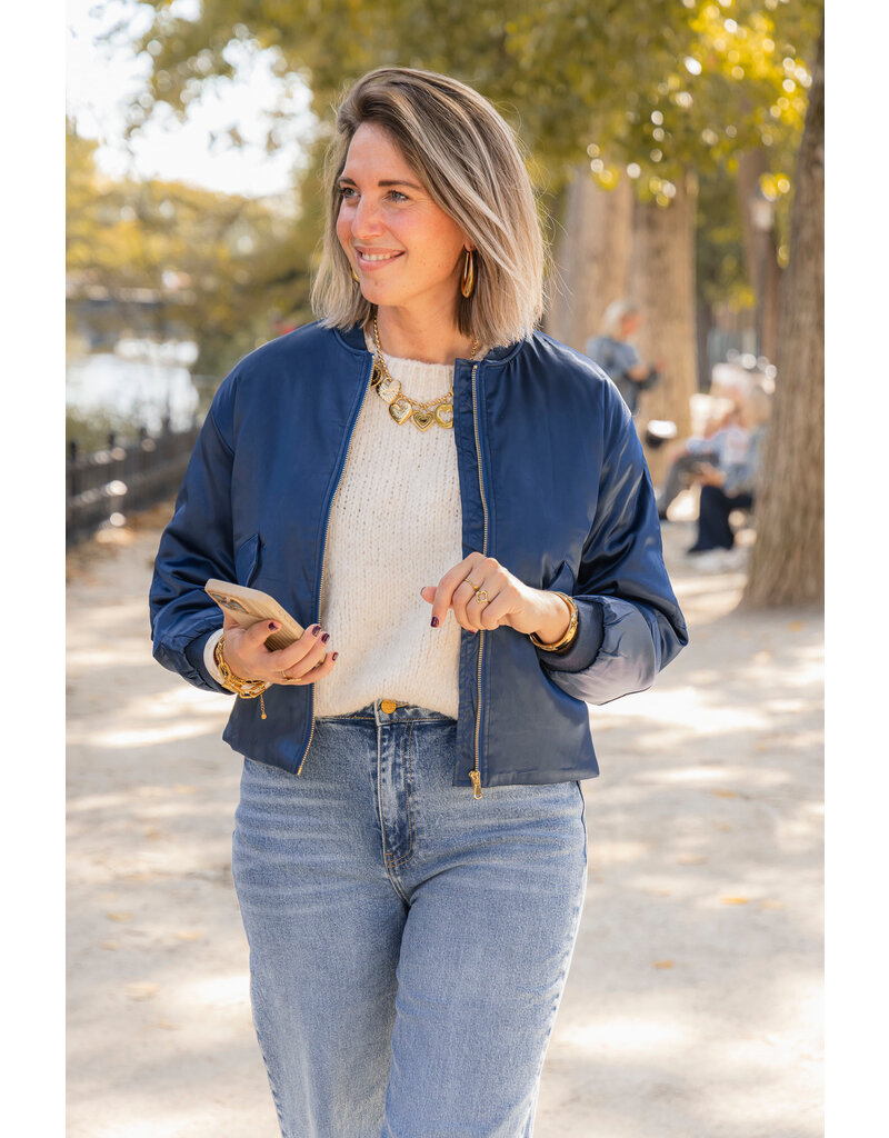 21Jewelz - The Label 21Jewelz | Bomber Myrthe - donkerblauw
