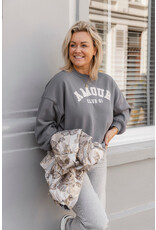 21Jewelz - The Label 21Jewelz | Sweater amour club 21 - grijs
