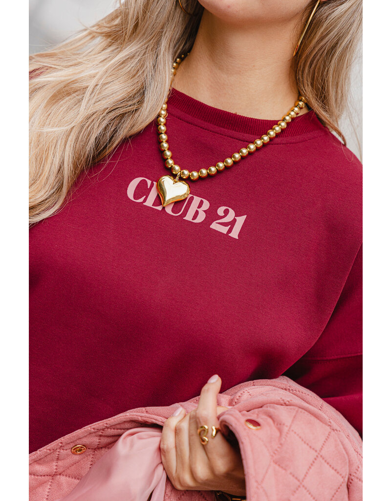 21Jewelz - The Label 21Jewelz | Sweater club 21 - bordeaux/roze