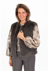 21Jewelz - The Label 21Jewelz | Fluffy Gilet - grijs