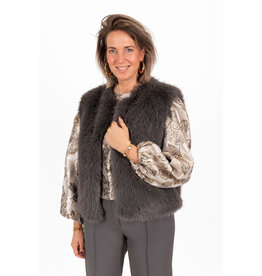 21Jewelz - The Label 21Jewelz | Fluffy Gilet - grijs