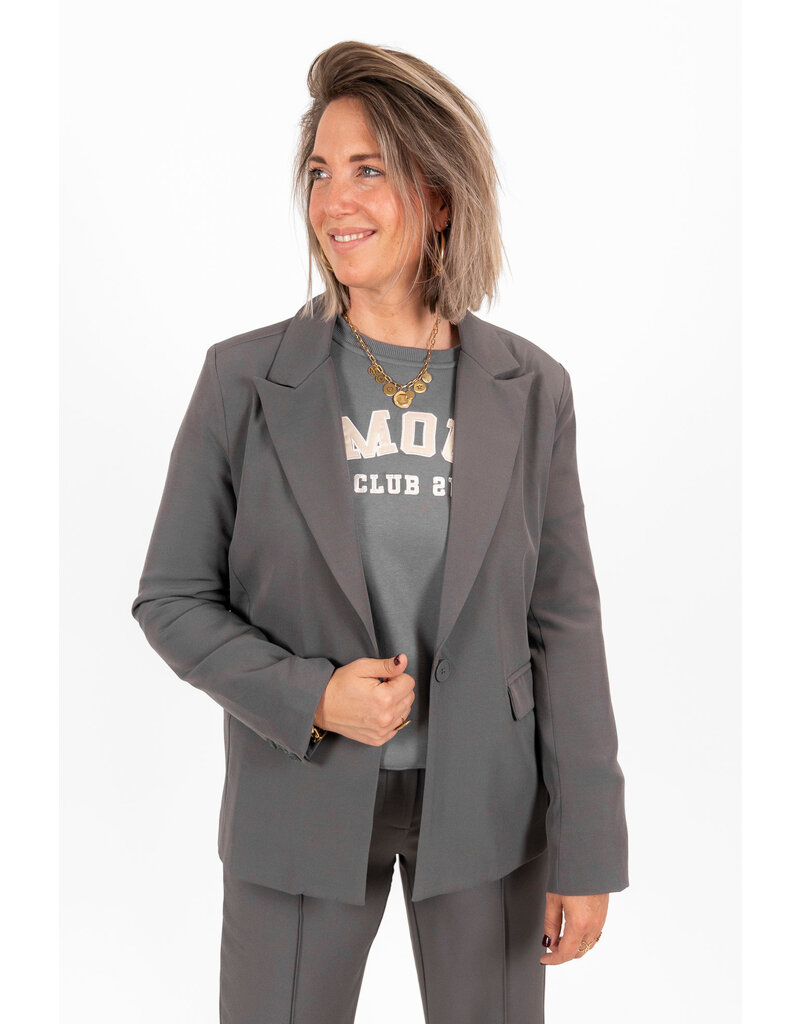 21Jewelz - The Label 21Jewelz | Sweater amour club 21 - grijs