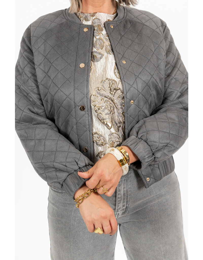 21Jewelz - The Label 21Jewelz | Bomber Esmee - grijs