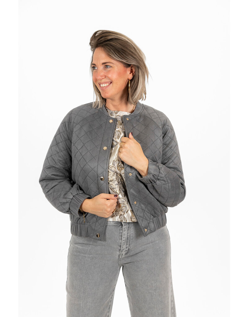 21Jewelz - The Label 21Jewelz | Bomber Esmee - grijs