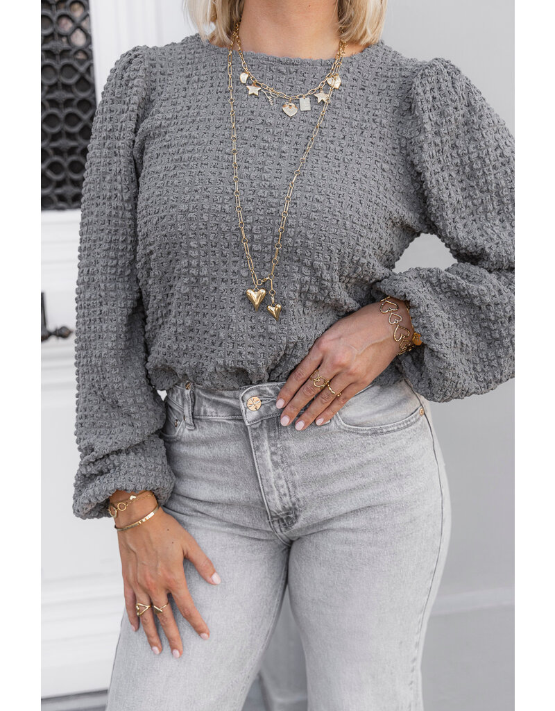 21Jewelz - The Label 21Jewelz | Top Bente - grijs