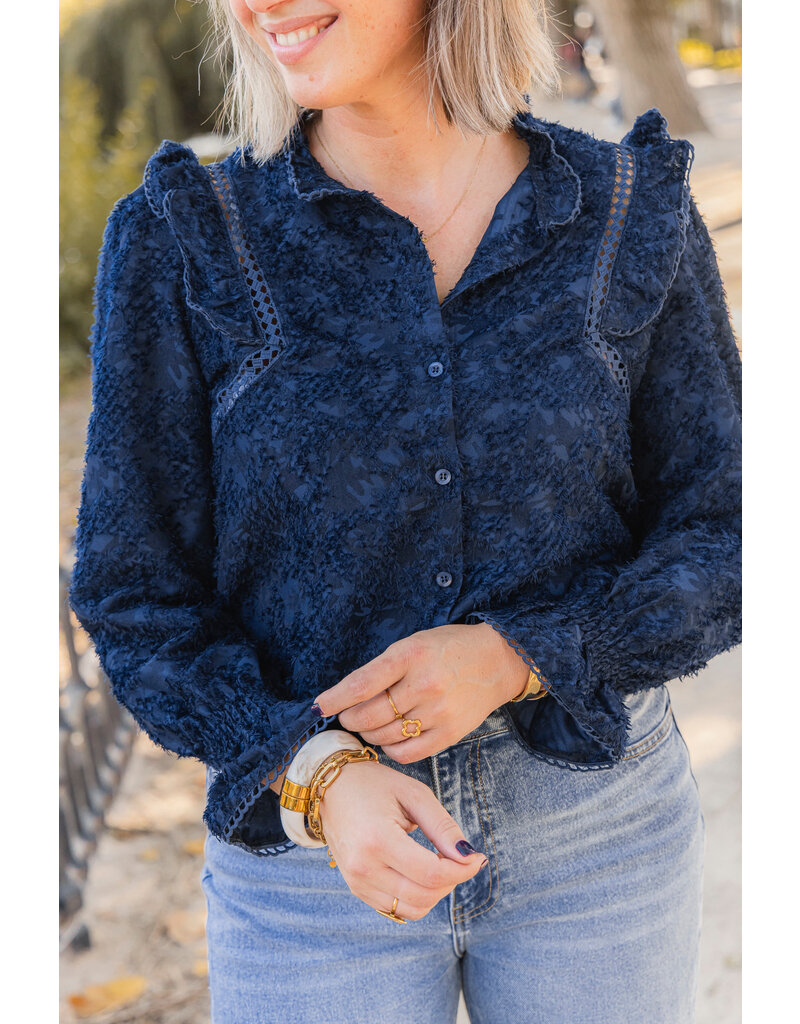 21Jewelz - The Label 21Jewelz | Blouse Jill - donkerblauw