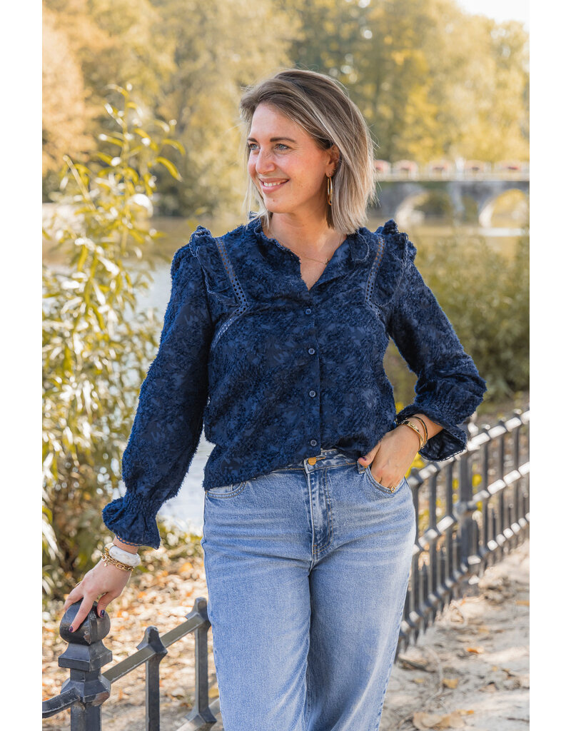 21Jewelz - The Label 21Jewelz | Blouse Jill - donkerblauw