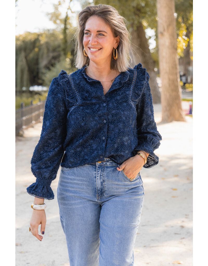 21Jewelz - The Label 21Jewelz | Blouse Jill - donkerblauw