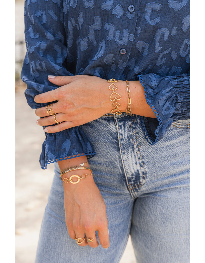 21Jewelz - The Label 21Jewelz | Blouse Britt - donkerblauw