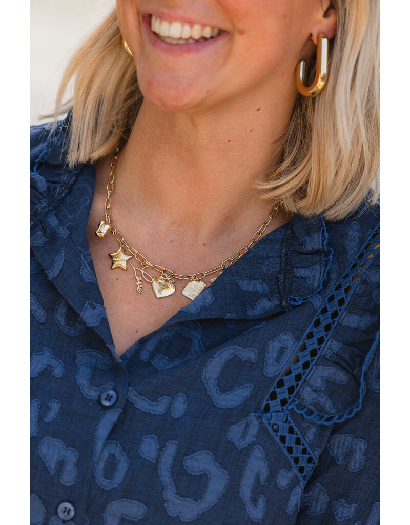 21Jewelz - The Label 21Jewelz | Blouse Britt - donkerblauw