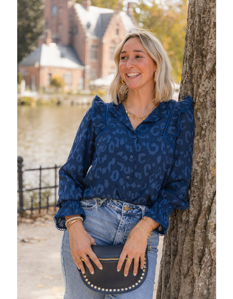 21Jewelz - The Label 21Jewelz | Blouse Britt - donkerblauw
