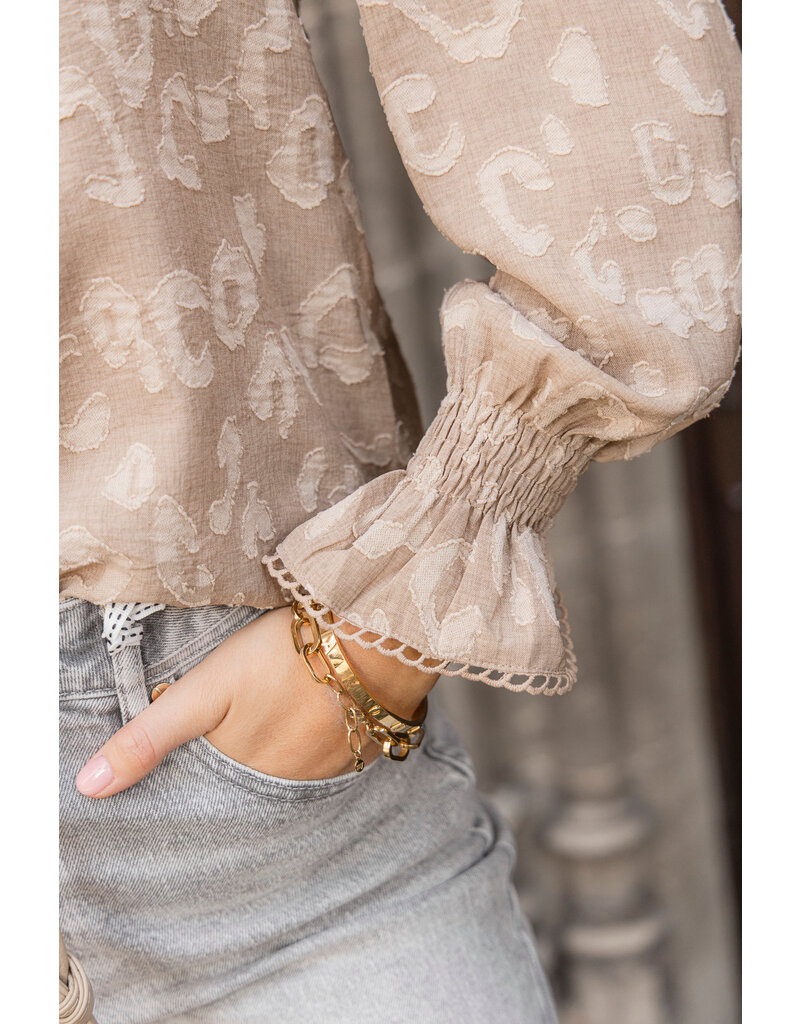 21Jewelz - The Label 21Jewelz | Blouse Britt - taupe