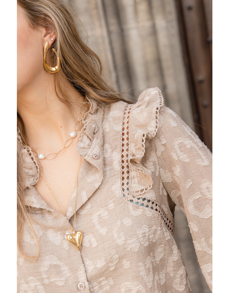 21Jewelz - The Label 21Jewelz | Blouse Britt - taupe