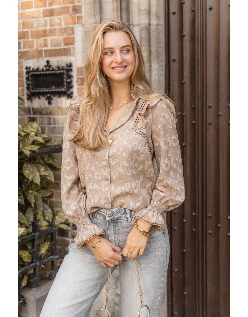 21Jewelz - The Label 21Jewelz | Blouse Britt - taupe