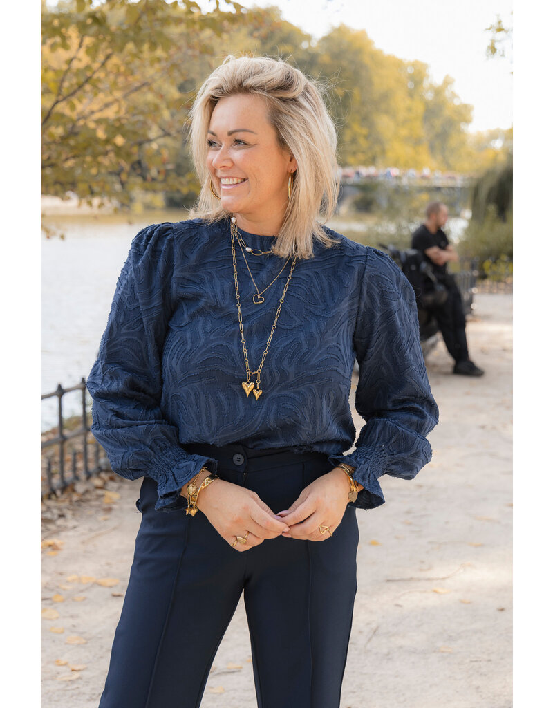21Jewelz - The Label 21Jewelz | Blouse Emma - donkerblauw