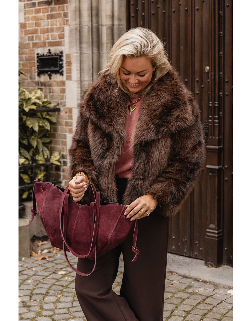 21Jewelz Cozy jas - choco bruin