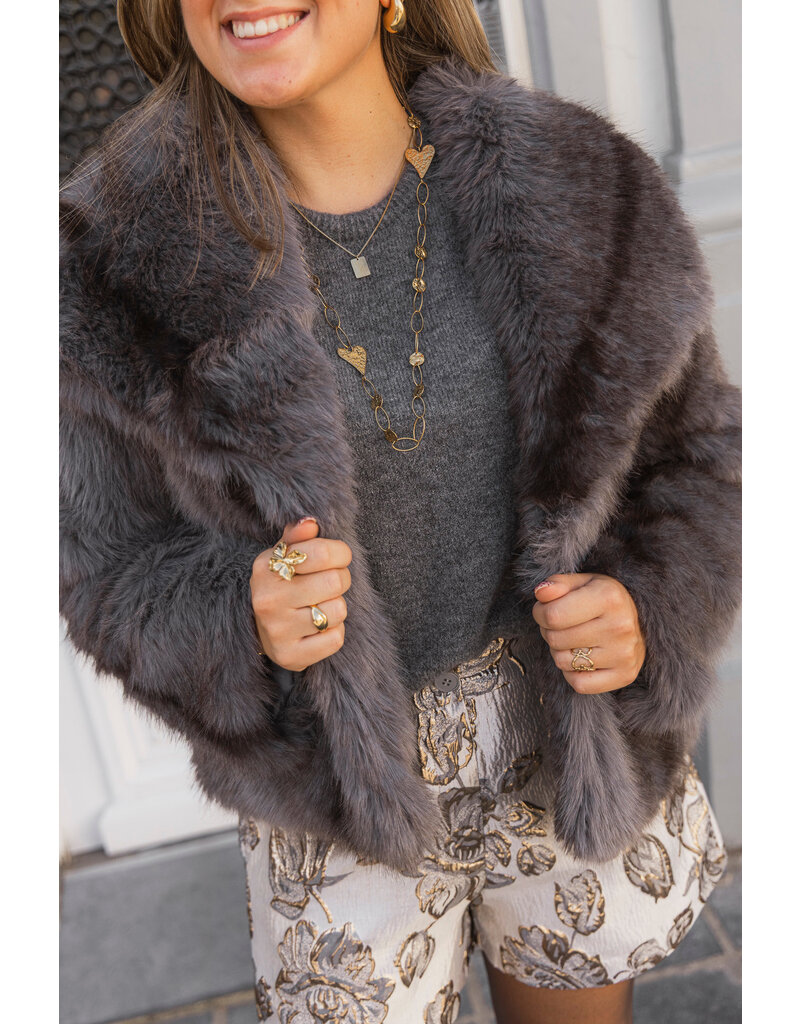 21Jewelz Cozy jas - grijs