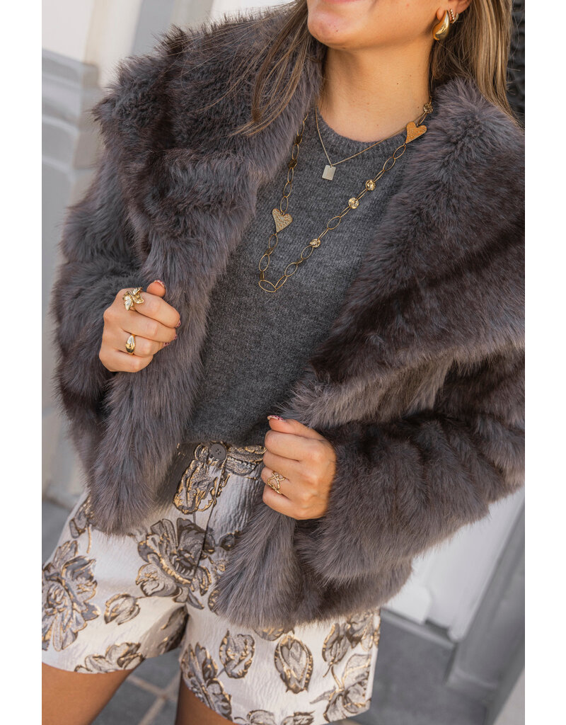 21Jewelz Cozy jas - grijs