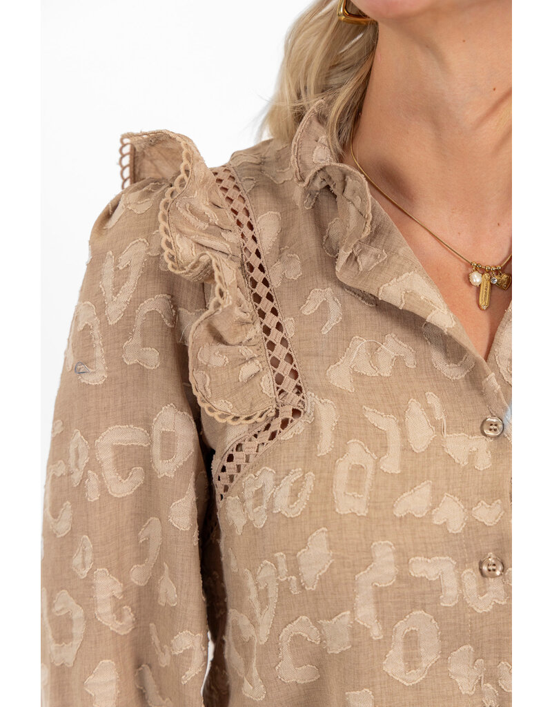 21Jewelz - The Label 21Jewelz | Blouse Britt - taupe