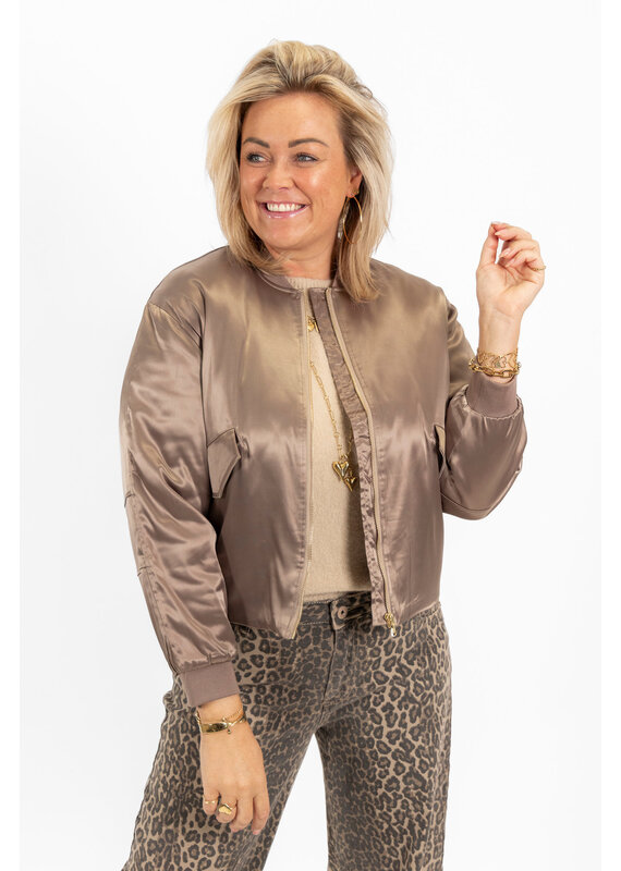 21Jewelz - The Label 21Jewelz | Bomber Myrthe - taupe