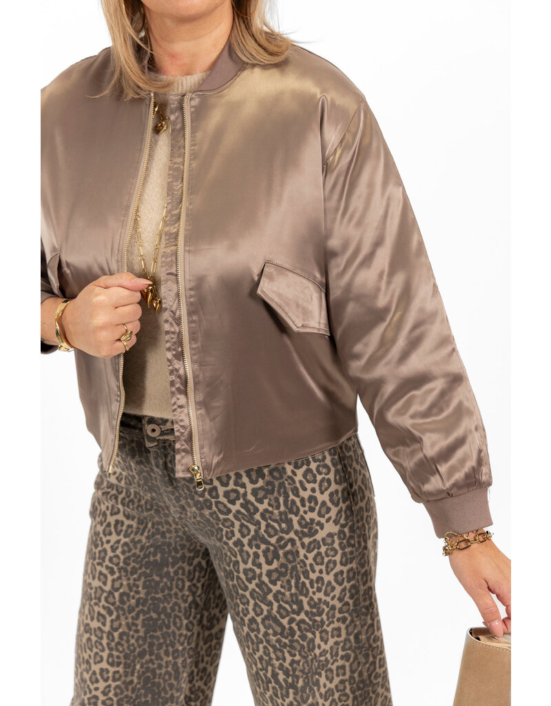 21Jewelz - The Label 21Jewelz | Bomber Myrthe - taupe