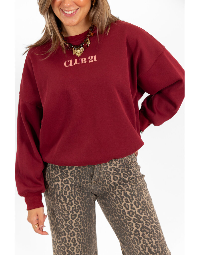 21Jewelz - The Label 21Jewelz | Sweater club 21 - bordeaux/roze