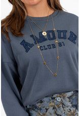 21Jewelz - The Label 21Jewelz | Sweater amour club 21 - blauw
