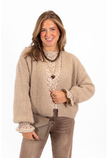 21Jewelz Gebreid vest - beige