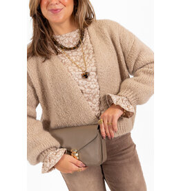 21Jewelz Gebreid vest - beige