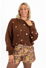 21Jewelz - The Label 21Jewelz | Trui Sterre - Bruin/Roze