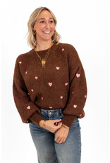 21Jewelz - The Label 21Jewelz | Trui Sterre - Bruin/Roze