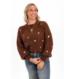 21Jewelz - The Label 21Jewelz | Trui Sterre - Bruin/Roze