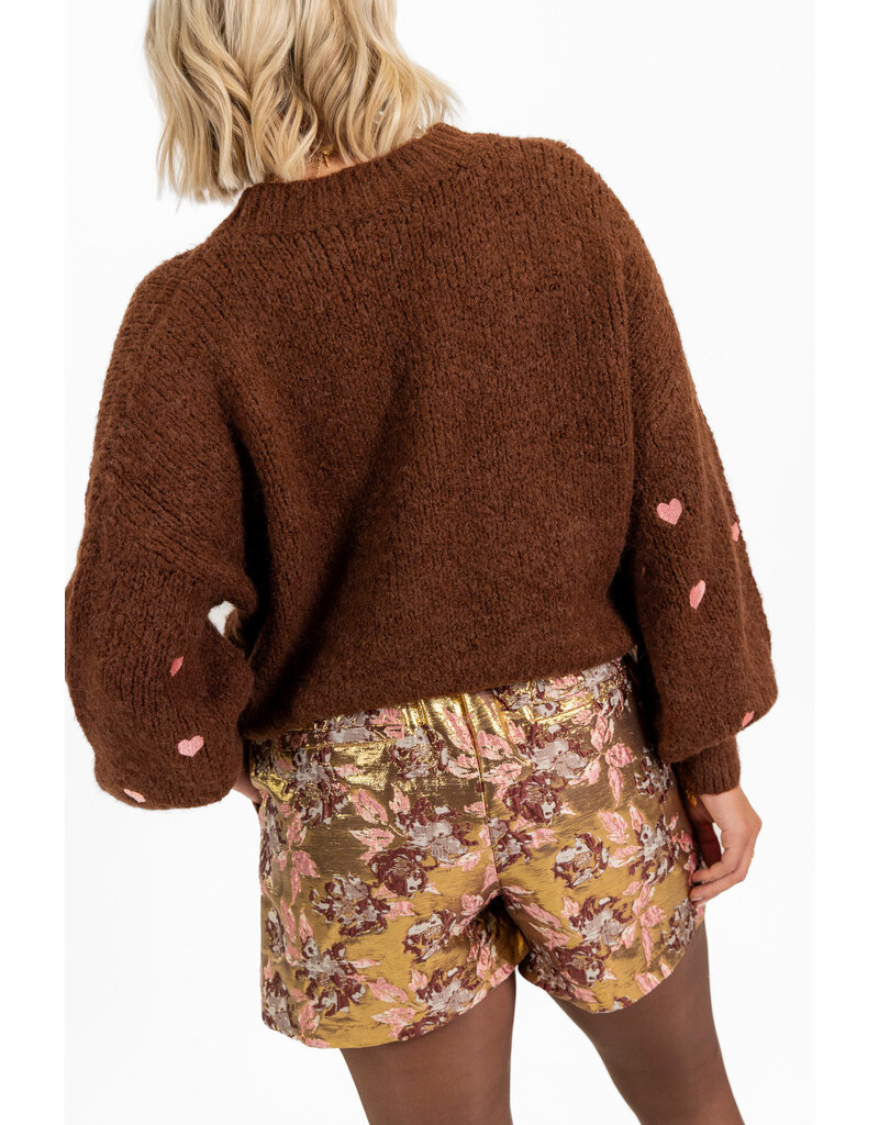 21Jewelz - The Label 21Jewelz | Trui Sterre - Bruin/Roze