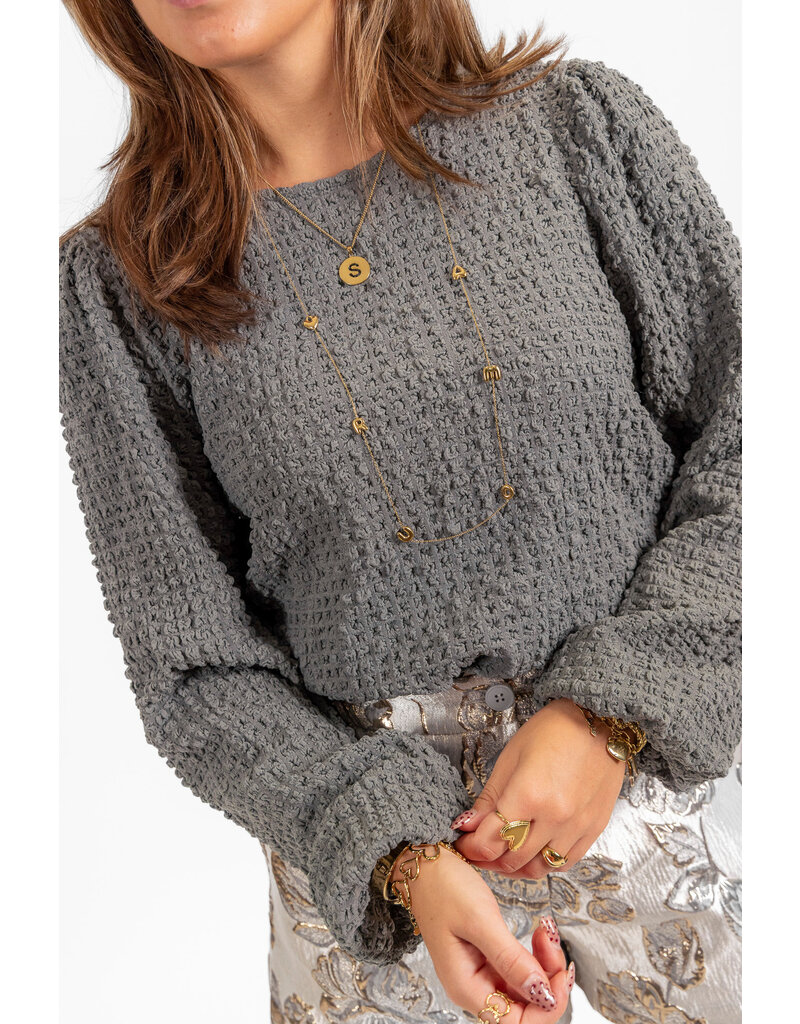 21Jewelz - The Label 21Jewelz | Top Bente - grijs